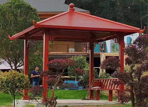 古建四角涼亭