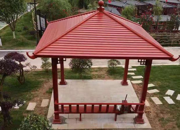 古建四角涼亭